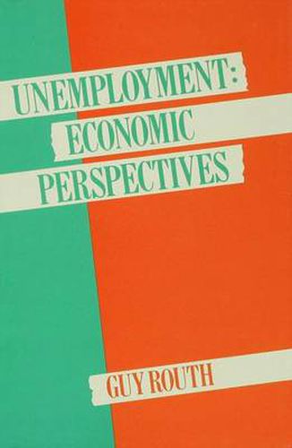 Cover image for Unemployment: Economic Perspectives