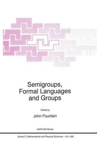 Cover image for Semigroups, Formal Languages and Groups