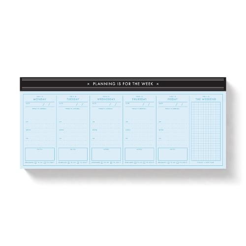 Planning Is for the Week Weekly Planner Pad