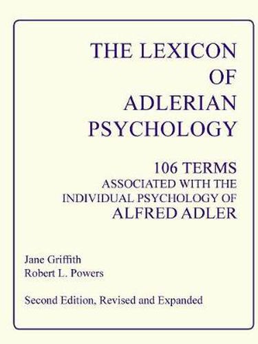 Cover image for The Lexicon of Adlerian Psychology