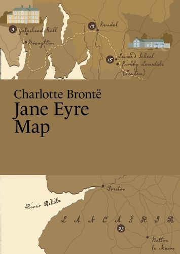 Charlotte Bronte, Jane Eyre Map