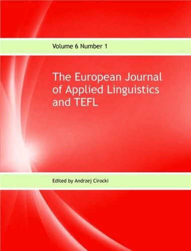 Cover image for The European Journal of Applied Linguistics and TEFL