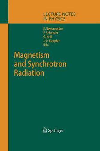 Cover image for Magnetism and Synchrotron Radiation