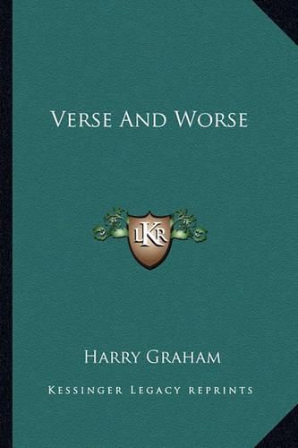 Cover image for Verse and Worse