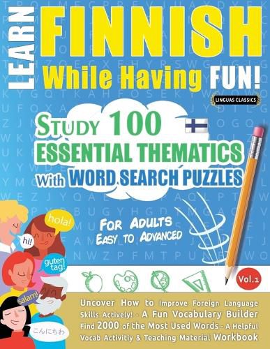 Cover image for Learn Finnish While Having Fun! - For Adults