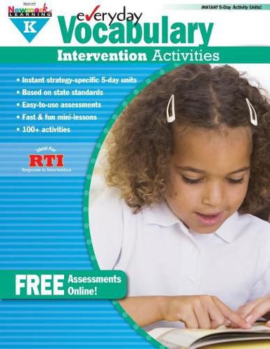 Cover image for Everyday Vocabulary Intervention Activities for Grade K Teacher Resource