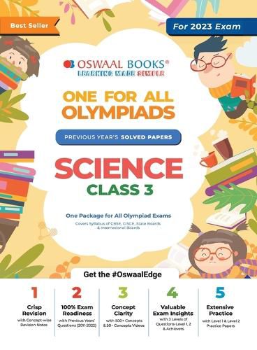 Cover image for Oswaal One for All Olympiad Previous Years' Solved Papers, Class-3 Science Book