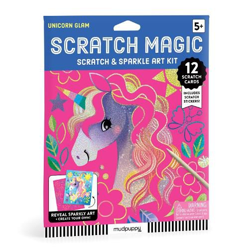 Cover image for Unicorn Glam Scratch & Sparkle Art Activity Kit