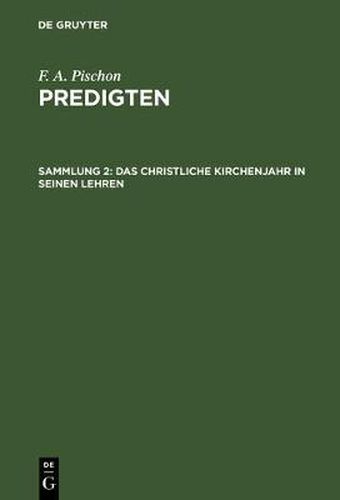 Cover image for Das christliche Kirchenjahr in seinen Lehren