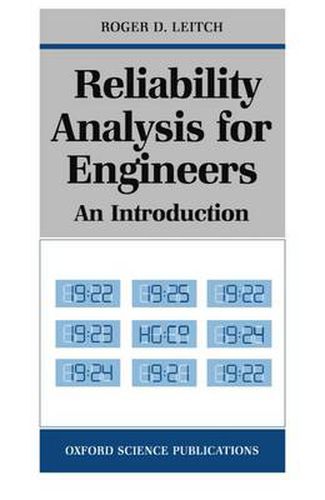 Cover image for Reliability Analysis for Engineers: An Introduction