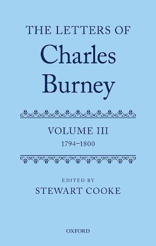 Cover image for The Letters of Dr Charles Burney