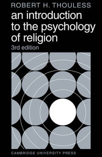 Cover image for An Introduction to the Psychology of Religion