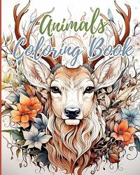 Cover image for Animals Coloring Book For Kids