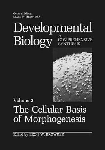 Cover image for The Cellular Basis of Morphogenesis