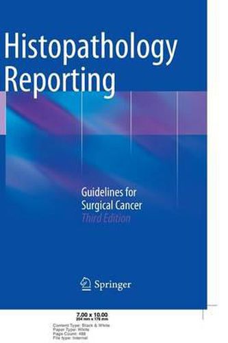 Cover image for Histopathology Reporting: Guidelines for Surgical Cancer