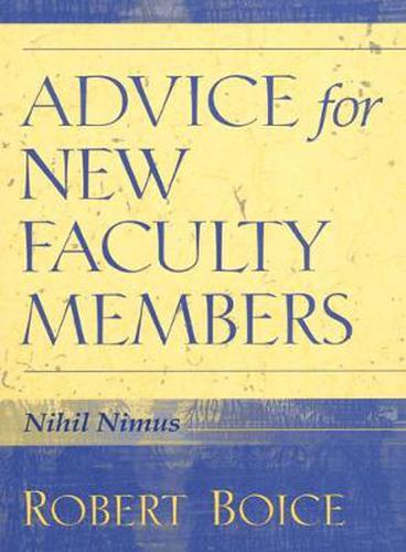 Cover image for Advice for New Faculty Members