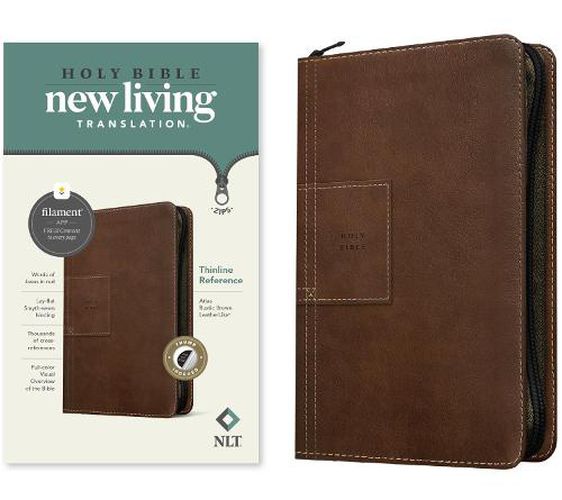 Cover image for NLT Thinline Reference Zipper Bible, Filament Enabled