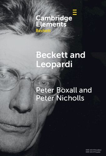 Cover image for Beckett and Leopardi
