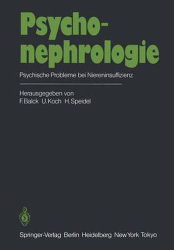 Cover image for Psychonephrologie