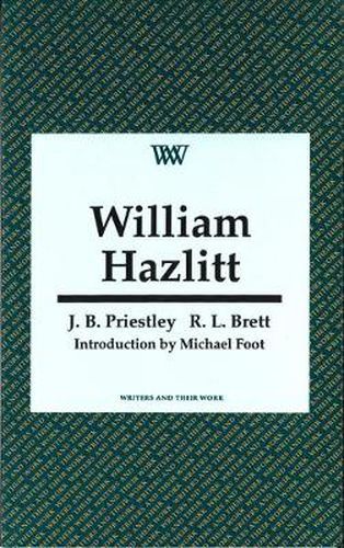 Cover image for William Hazlitt