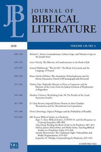 Cover image for Journal of Biblical Literature 139.3 (2020)