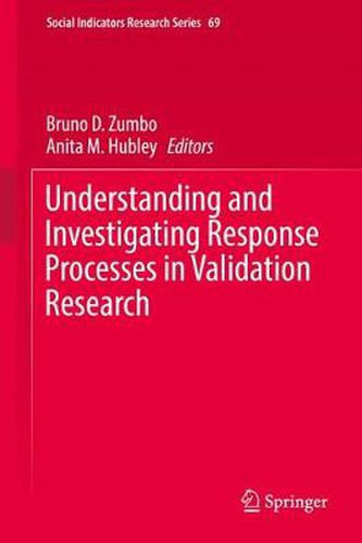 Cover image for Understanding and Investigating Response Processes in Validation Research