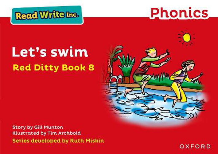 Cover image for Read Write Inc. Phonics: Red Ditty Book 8 Let's Swim