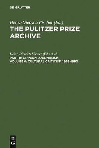 Cultural Criticism 1969-1990: From Architectural Damages to Press Imperfections