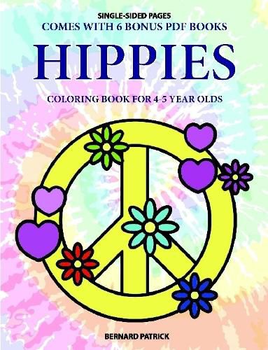 Cover image for Coloring Book for 4-5 Year Olds (Hippies)