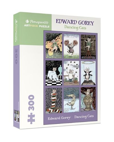 Cover image for Edward Gorey Dancing Cats 300-Piece Jigsaw Puzzle