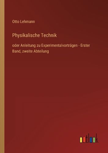 Cover image for Physikalische Technik