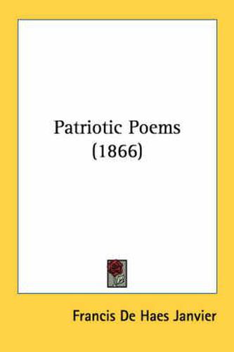 Cover image for Patriotic Poems (1866)