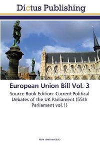 Cover image for European Union Bill Vol. 3