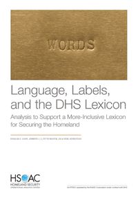 Cover image for Language, Labels, and the Dhs Lexicon