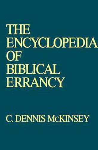 Cover image for The Encyclopedia of Biblical Errancy