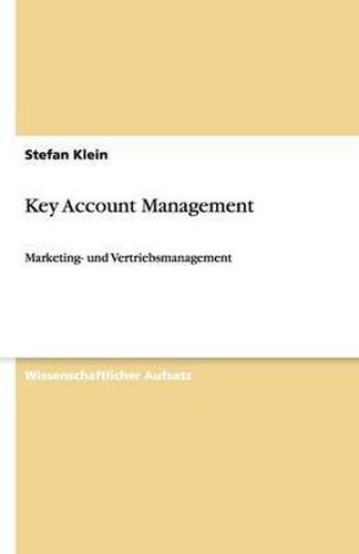 Cover image for Key Account Management: Marketing- und Vertriebsmanagement