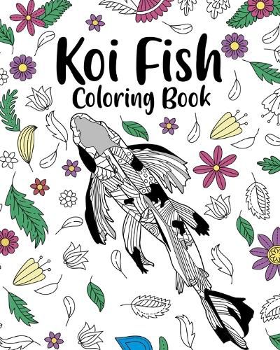 Cover image for Koi Fish Coloring Book