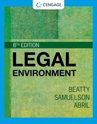 Cover image for Legal Environment