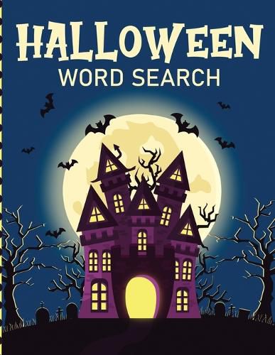 Cover image for Halloween Word Search: Puzzle Activity Book For Kids Ages 5-8 Juvenile Gifts With Key Solution Pages