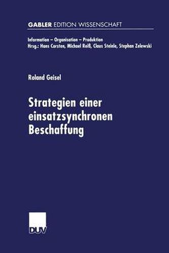 Cover image for Strategien Einer Einsatzsynchronen Beschaffung