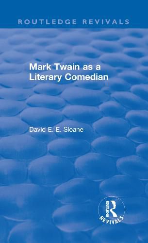 Cover image for Mark Twain as a Literary Comedian