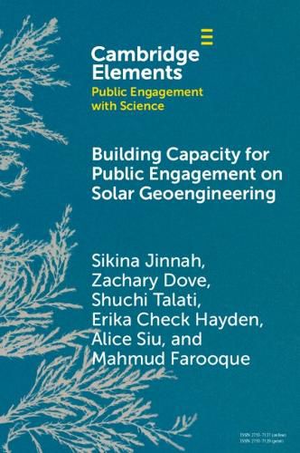 Cover image for Building Capacity for Public Engagement on Solar Geoengineering