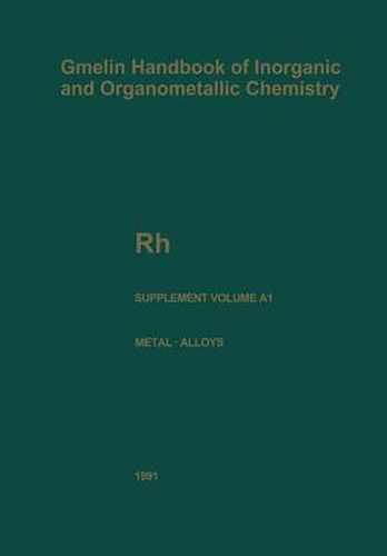 Cover image for Rh Rhodium: Coordination Compounds with O- and N-Containing Ligands