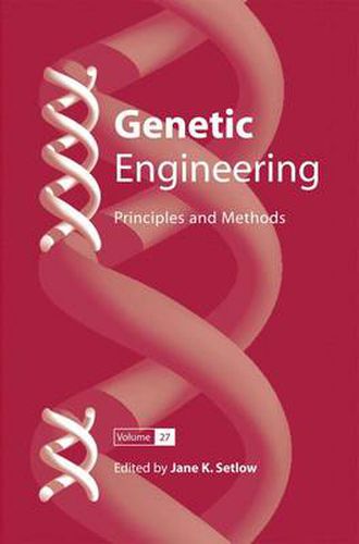 Cover image for Genetic Engineering: Principles and Methods