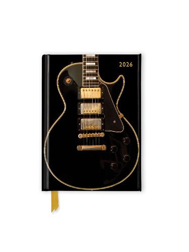 Cover image for Black Gibson Guitar 2026 Luxury Pocket Diary Planner - Week to View