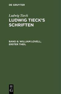 Cover image for William Lovell, Erster Theil