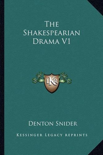 Cover image for The Shakespearian Drama V1