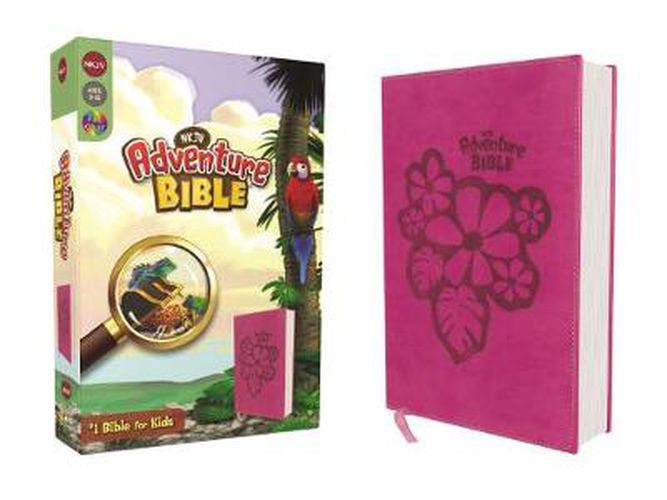 Cover image for NKJV, Adventure Bible, Leathersoft, Pink, Full Color