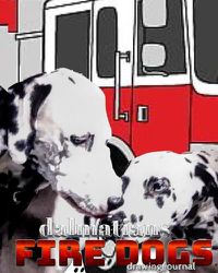 Cover image for Dalmatian fire dogs children's and adults coloring book creative journal