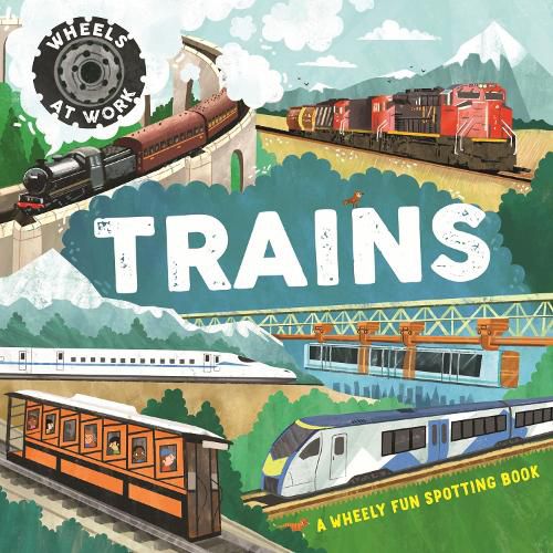 Cover image for Wheels at Work: Trains